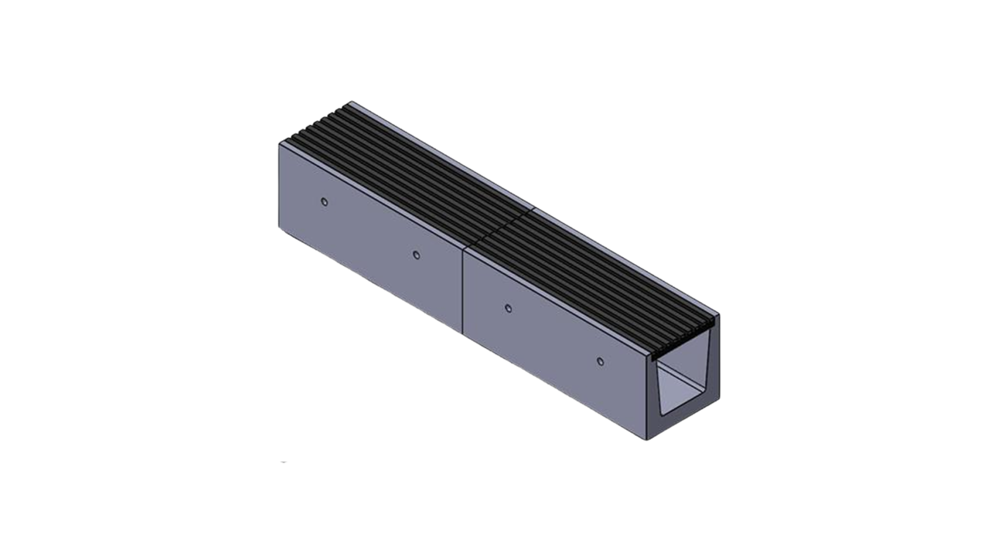 Precast concrete trench channel with removable cover system for UAE utility projects