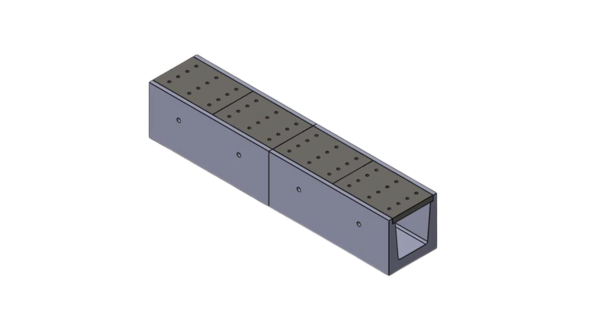 Precast Concrete Trench with Removable Solid Cover Slabs for UAE utility and infrastructure projects
