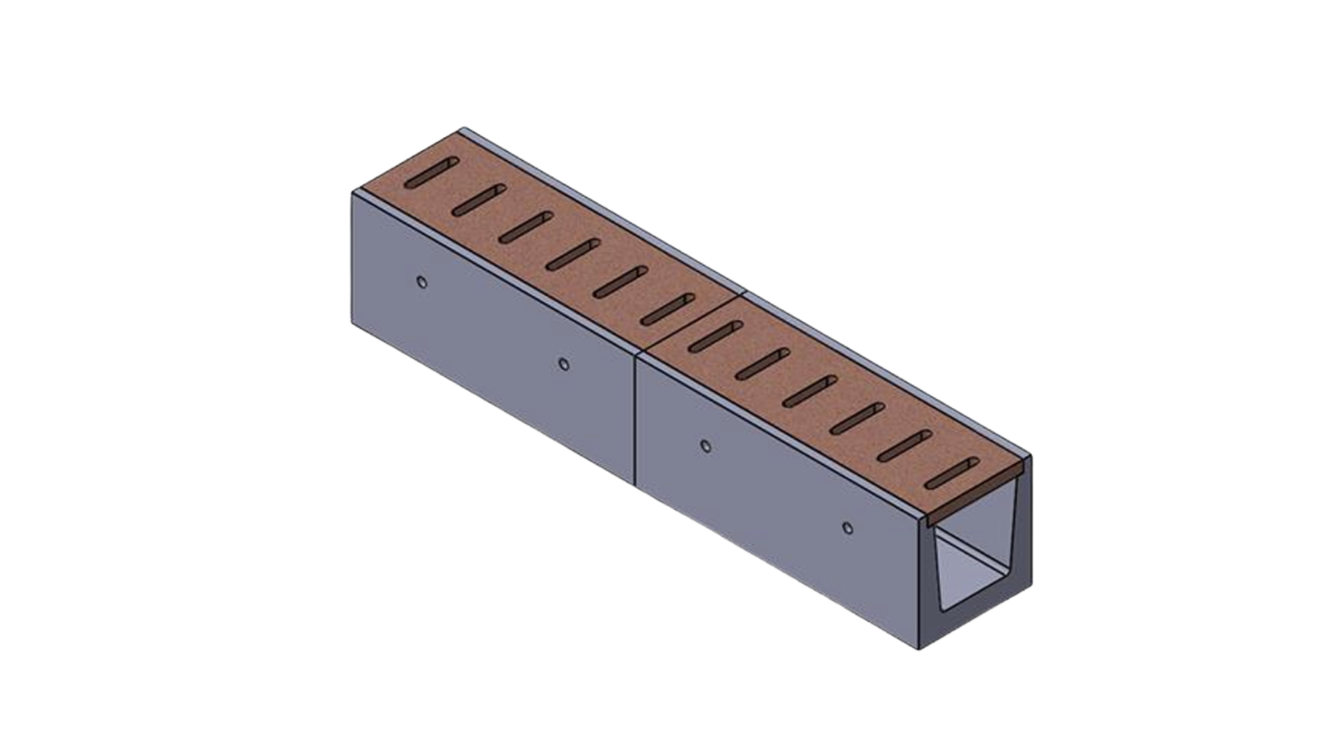 Precast Concrete Drainage Trench with Slotted Cover Slabs for UAE drainage and infrastructure projects