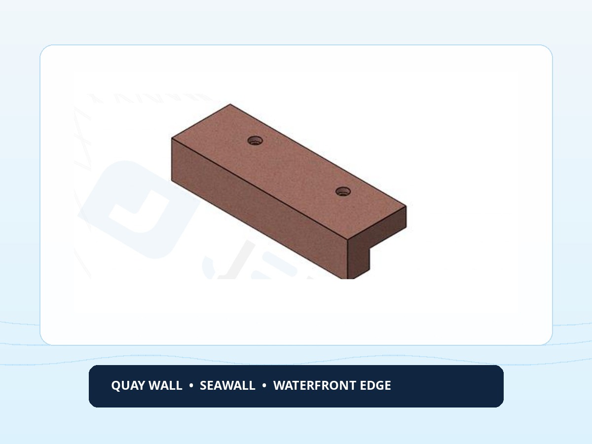 Precast marine coping beam applications for quay walls seawalls and waterfront edges in the UAE