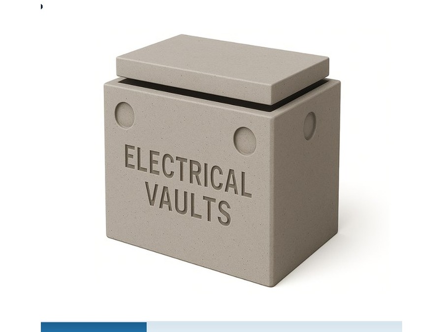 Precast electrical chamber and utility vault product for approved UAE power and cable networks