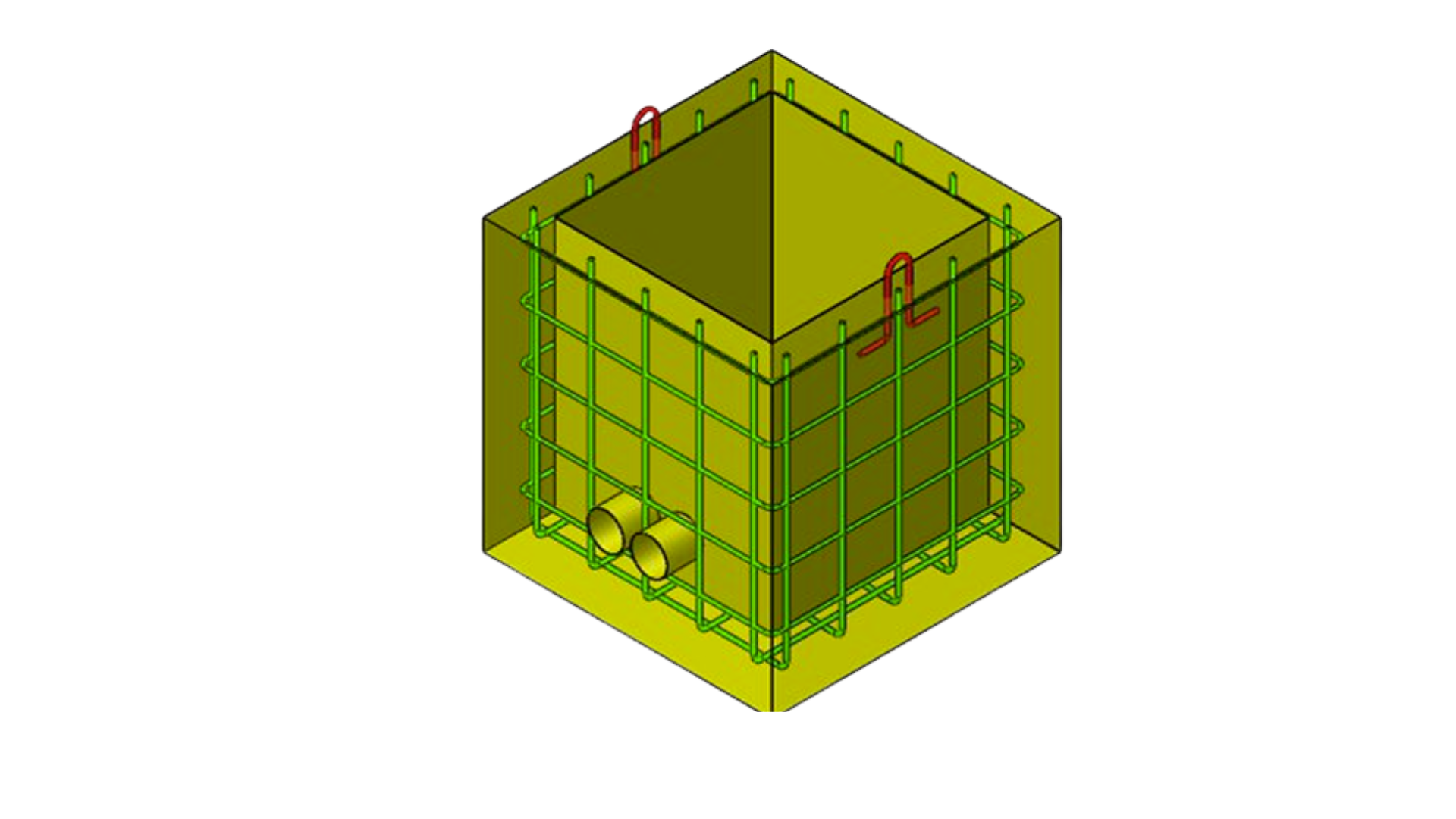 Precast utility chamber with reinforced walls and service openings for UAE underground infrastructure