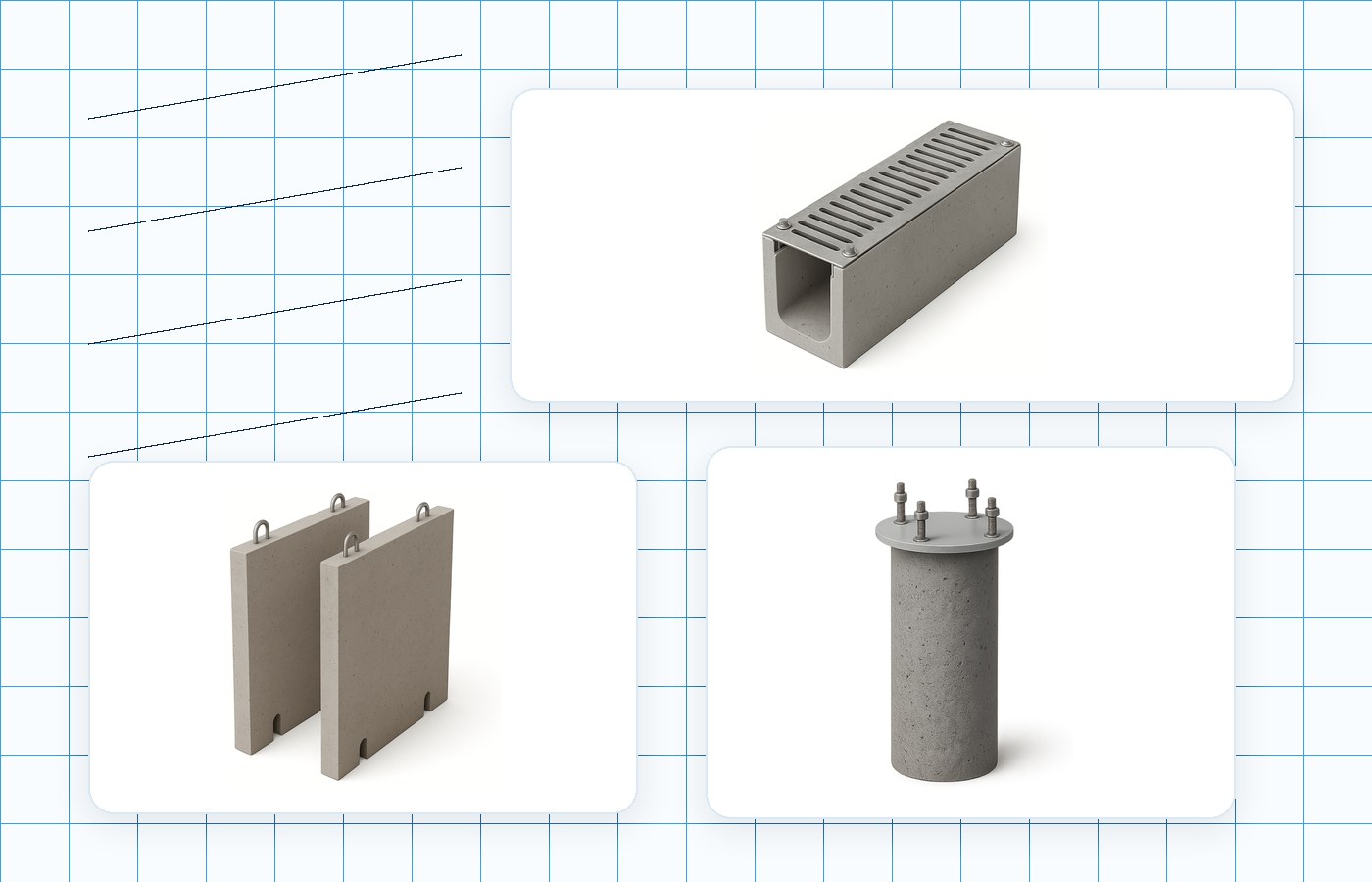 Technical review of precast trench covers, shoring slabs and pole foundations
