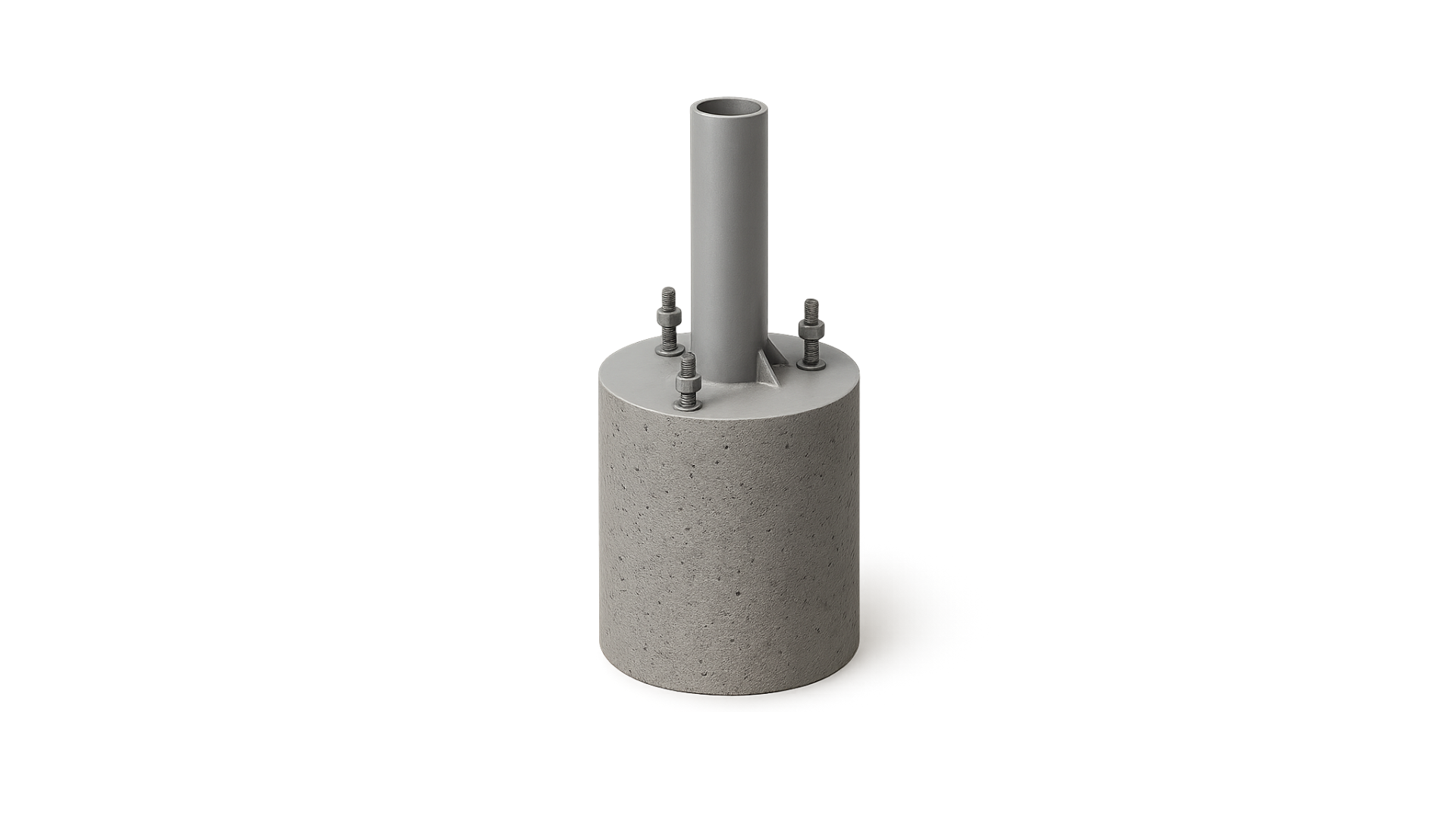 Parking post foundation and light-pole base for UAE parking and lighting projects