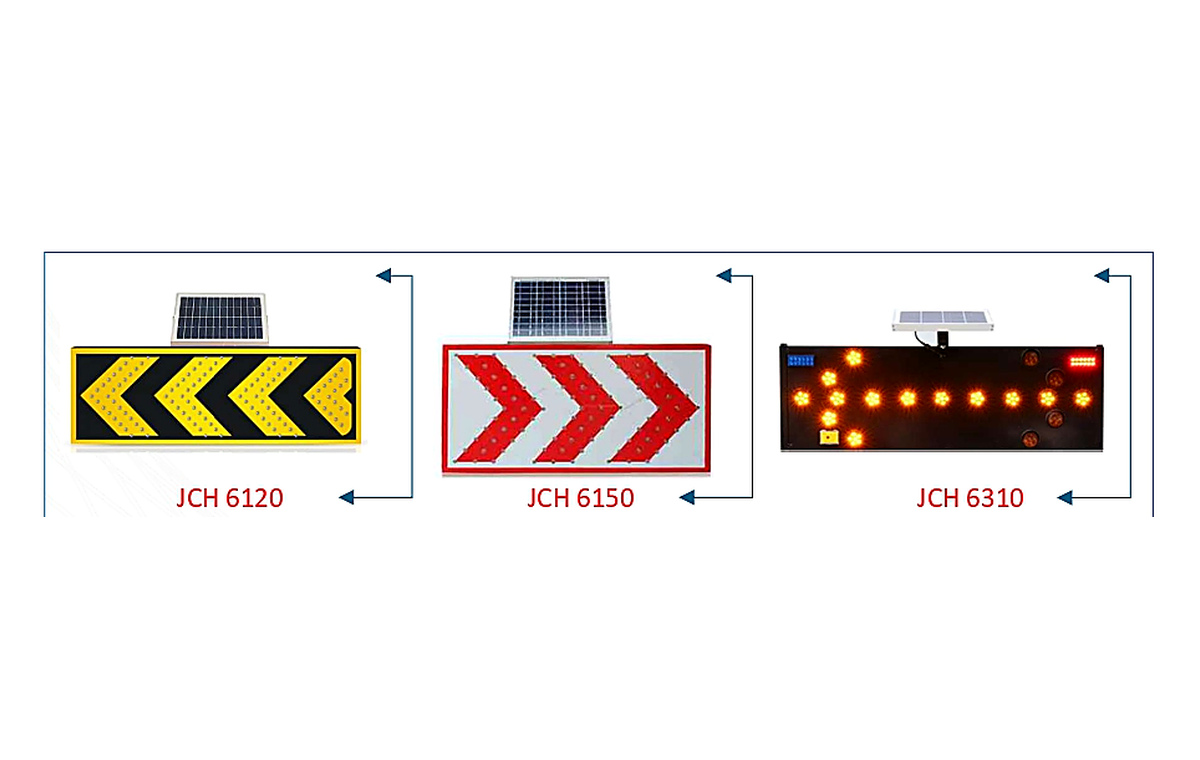 Solar LED Construction Arrow Board Signs clear product image