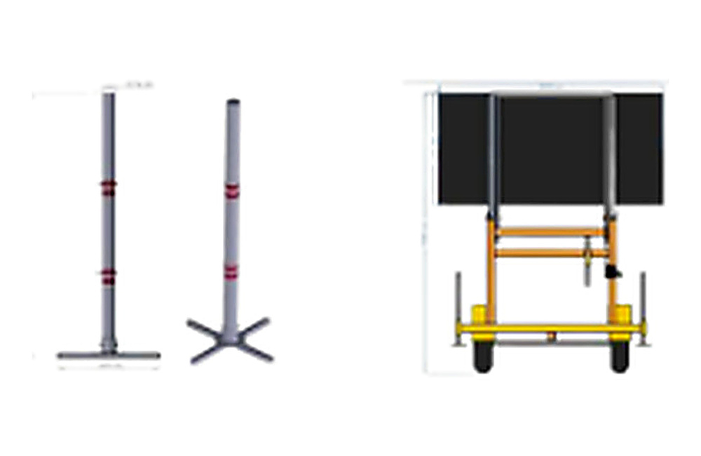 Portable Traffic Sign Mounting Trolley & Stand close-up product image