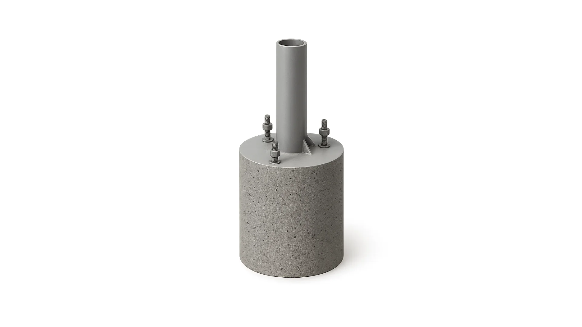 Precast parking post foundation or light-pole base for UAE projects